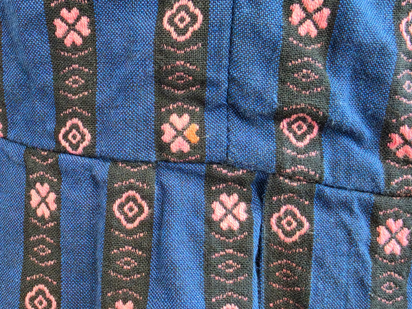 Blue and Pink Dirndl <br> (B-33" W-26")