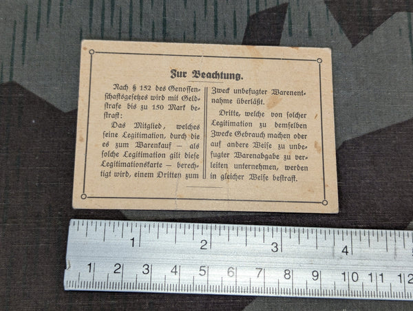 Original German "Costco" Membership Card