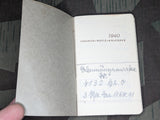 1940 Pocket Calendar Book from a Thief (Interesting Story)