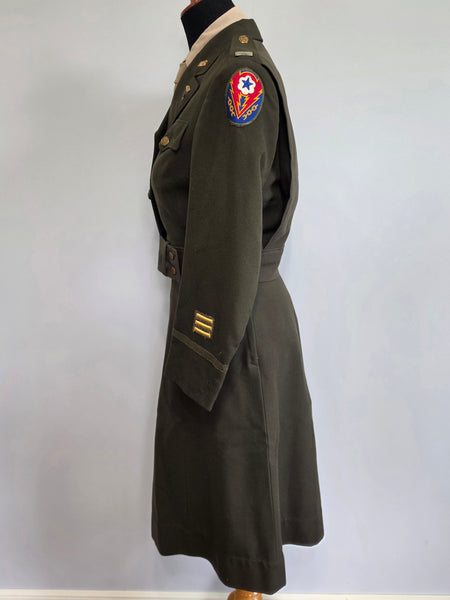 Nurse Uniform Grouping: Ike Jacket, Skirt, Hat, Blouse and Tie <br> (B-38" W-26.5" H-37")