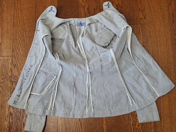 Navy WAVES Seersucker Jacket <br> (B-34" W-26.5")