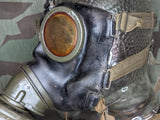 M38 Gas Mask in Late War Can with Lenses, Cloth, and Retainer