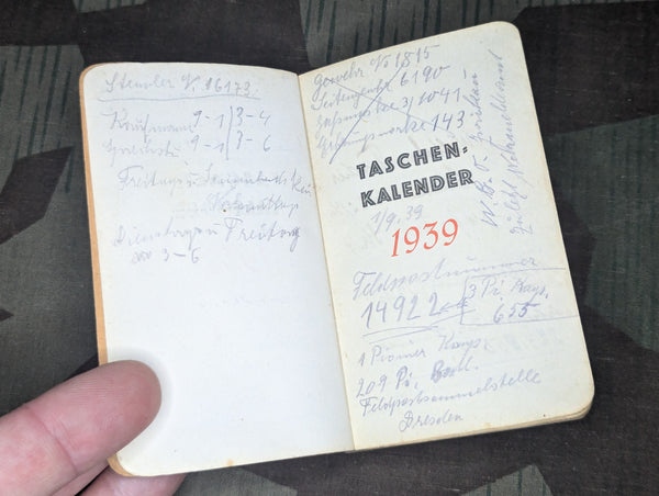 1939 Pocket Calendar German Pioneer