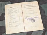WWI German - French Tornister Dictionary