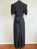 German Black Gown Long Evening Dress <br> (B-36" W-30" H-42")
