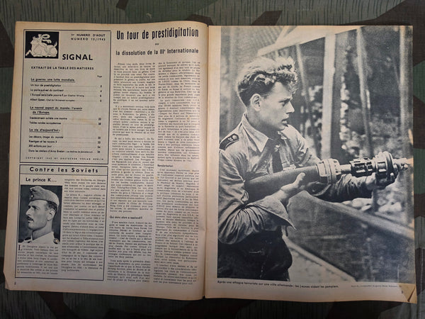 August 1943 Signal Magazine in French No1
