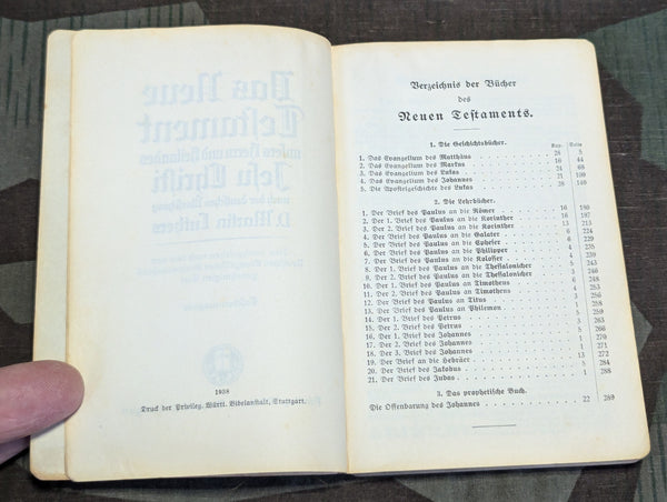 1938 Neues Testament Bible Protestant