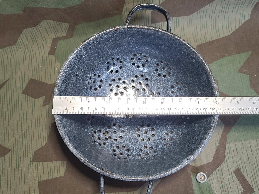 colander motorcycle helmet German Helmet Made into a Strainer