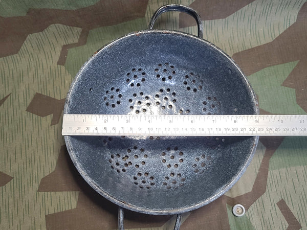 German Helmet Made into a Strainer