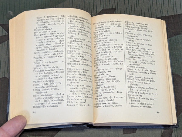 1941 Czech - German Dictionary