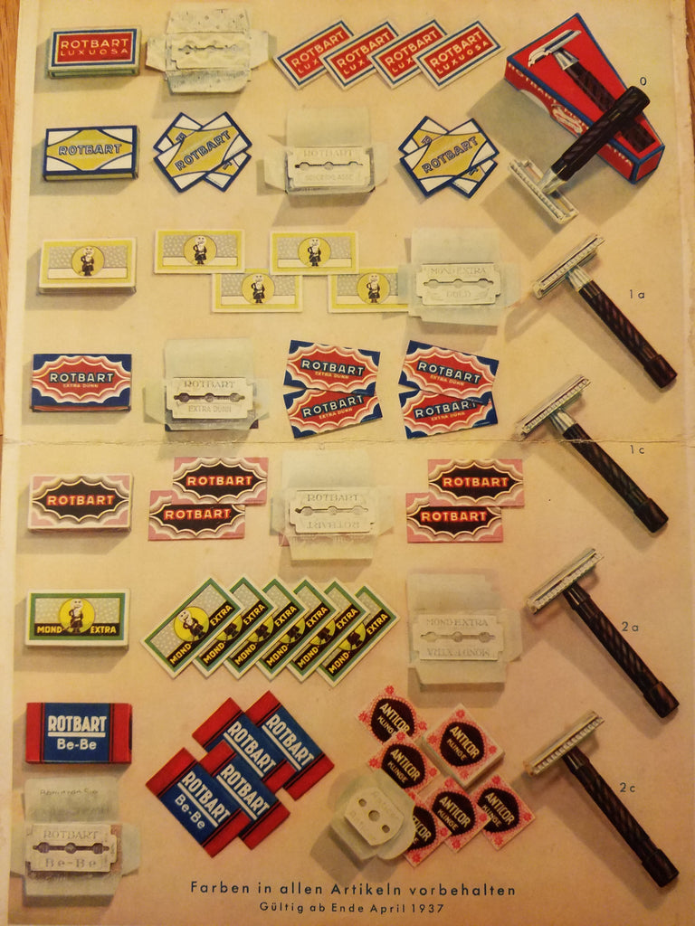 Rotbart Mond-Extra Razor Tin and Blades