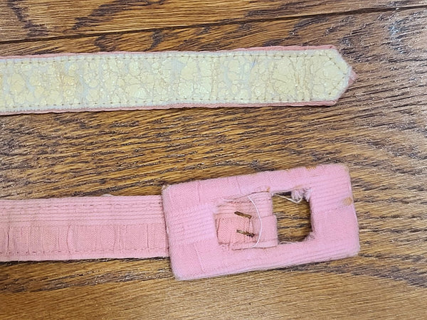 Pink Seersucker Sleeveless Dress <br> (B-33" W-26")