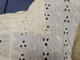 Pale Yellow Eyelet Dress <br> (B-47" W-42" H-49")