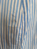 Blue and White Stripe Dress <br> (B-40" W-34.5" H-40")