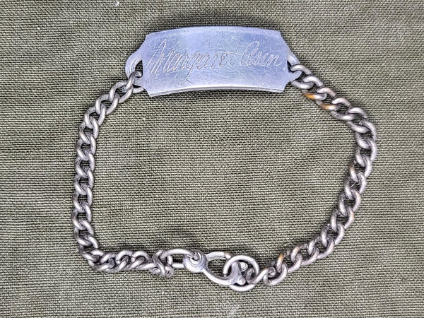 Enlisted WAC Photo with ID Bracelet