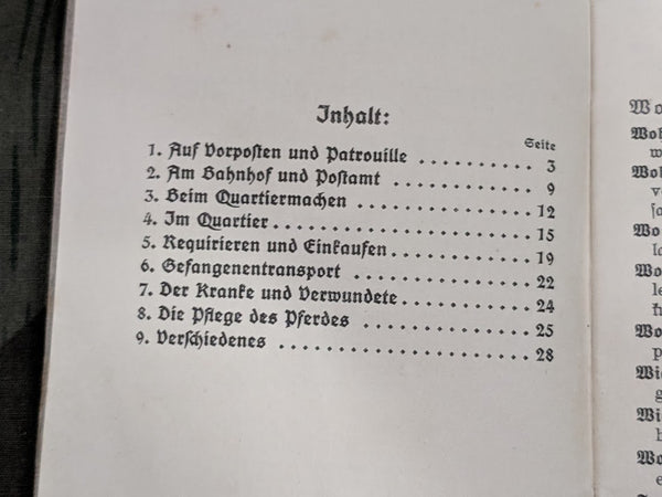 German-French Interpreter Book für Soldaten