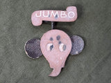 Jumbo Leather Elephant Pin