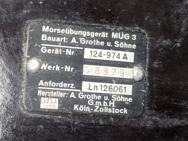 Morseübungsgerät Bakelite Part AS-IS