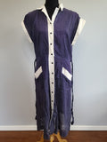 Blue Polka Dot Dress with Ties <br> (B-43" W-36" B-43")