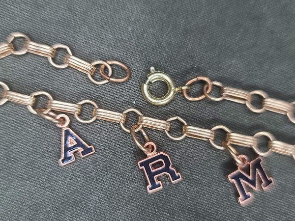 Army Letter Bracelet
