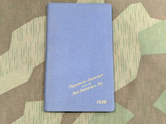 WWII German 1939 Day Planner from a Medicine Company