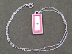 Blue Star Flag Necklace
