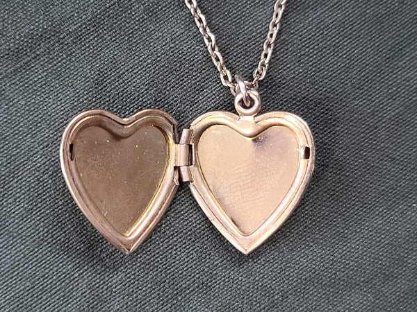 Marine Corps Heart Shaped Locket Necklace