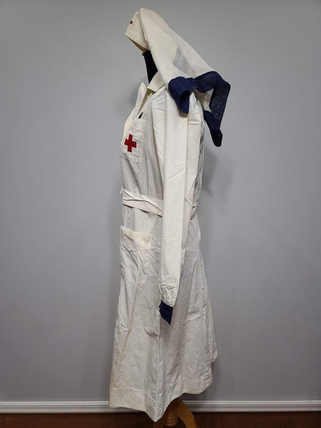 American Red Cross Production Corps Uniform Dress and Veil <br> (B-39" W-33" H-41")
