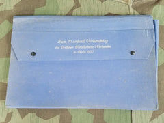 German 1930 Berlin Blue Desk Blotter Folder Deutschen Metallarbeiter Verband
