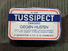 1930s / 1940s WWII German Tussipect Cough Drop Tin DRP