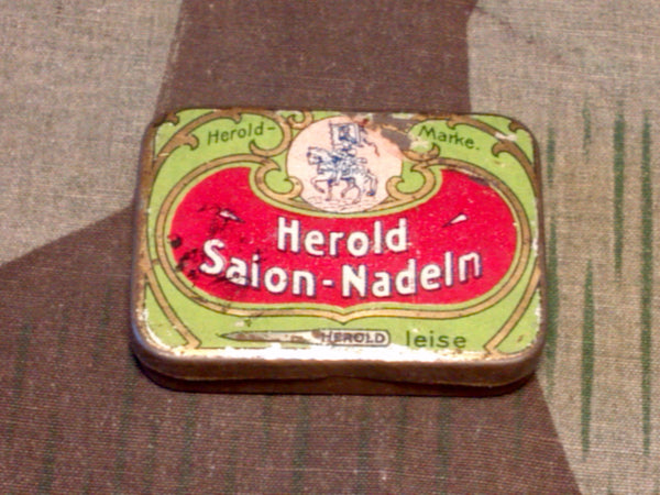 1930s German Herold Salon Gramophone Needle Tin