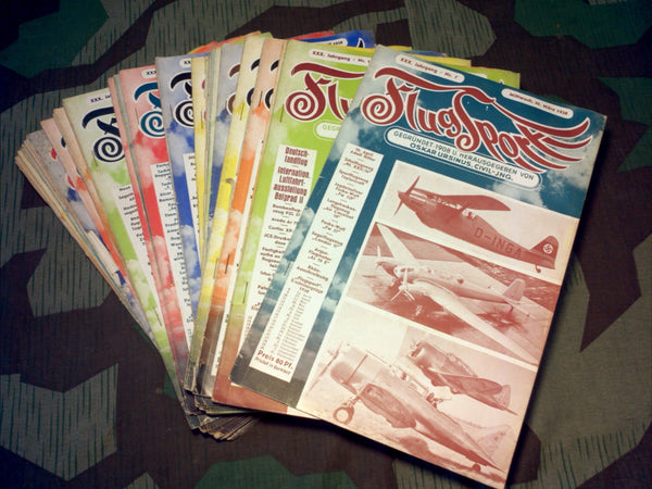 1938 German Flugsport Magazines Pre-WWII Aviation