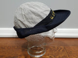 Navy WAVES Service Hat Seersucker, Blue & White Covers (Size 23)