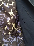 Navy Blue Dress with Trim AS-IS <br> (B-43" W-38" H-46")