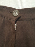 Brown Wool Skirt Suit <br> (B-35" W-27" H-37")