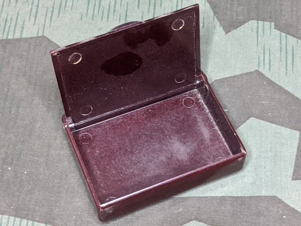 Bakelite Cigarette Box with Decorative Lid
