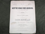 Keep the Home Fires Burning Sheet Music WWI