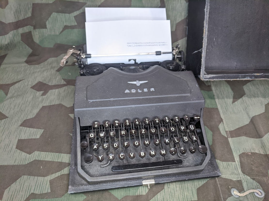 Wehrmacht/ Typewriter Adler, M1938-WH/ Maquina de Escribir Adler, M1938  - Original Militaria