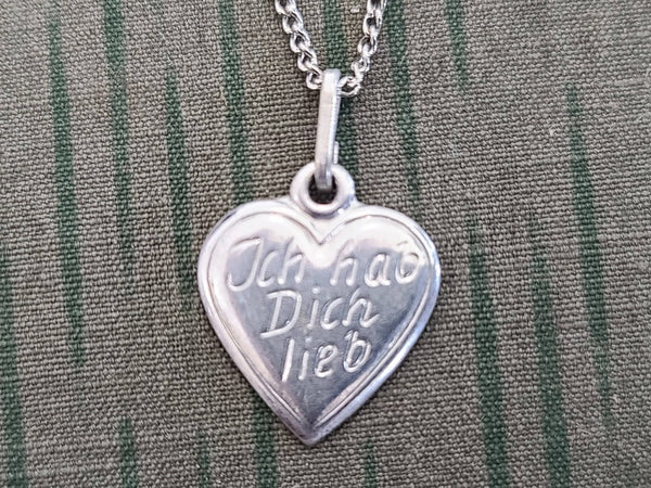 Heart Necklace "Ich Hab Dich Lieb"