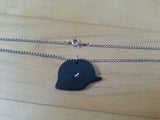 German Stahlhelm Bakelite Sweetheart Necklace