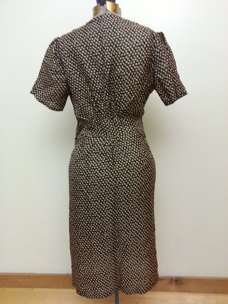 German Artificial Silk Dress (Same Material as Parachutes) <br> (B-39" W-30" H-40")