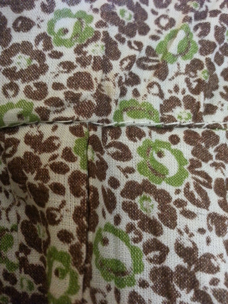 German Green/Brown Dress - Buttons in the Back <br> (B-39" W-32" H-38")