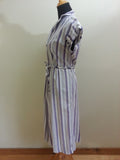 Purple & White Striped Dress <br> (B-43" W-32" H-41")