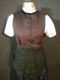 Pre-WWII German Dirndl w/ Painted Skirt <br> (B-32 1/2" W-32"--)