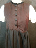 Pre-WWII German Dirndl w/ Painted Skirt <br> (B-32 1/2" W-32"--)