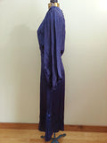 Purple Dress with Bishop Sleeves <br> (B-39" W-28" H-35")