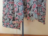Print Button-Down Dress  <br> (B-38" W-24"---)