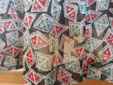 Print Button-Down Dress  <br> (B-38" W-24"---)