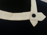 Dark Blue Dress w/ White Trim <br> (B-38" W-29" H-36")