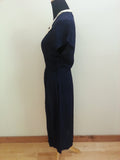 Dark Blue Dress w/ White Trim <br> (B-38" W-29" H-36")